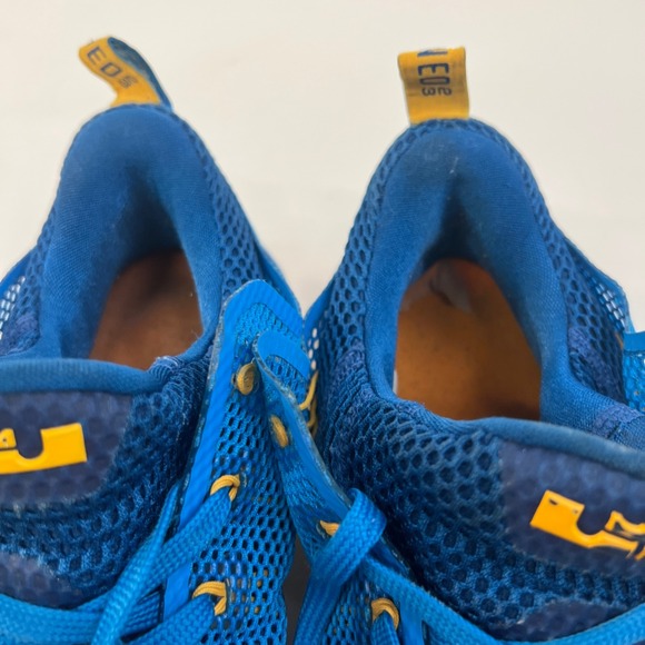 Nike Lebron XII 12 Low Entourage Men's 724557-484 Blue Gold Size 10.5 Basketball - Picture 12 of 16